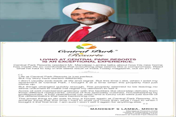 Check out what Mr. Mandeep Lamba has to say about the exceptional experience at Central Park